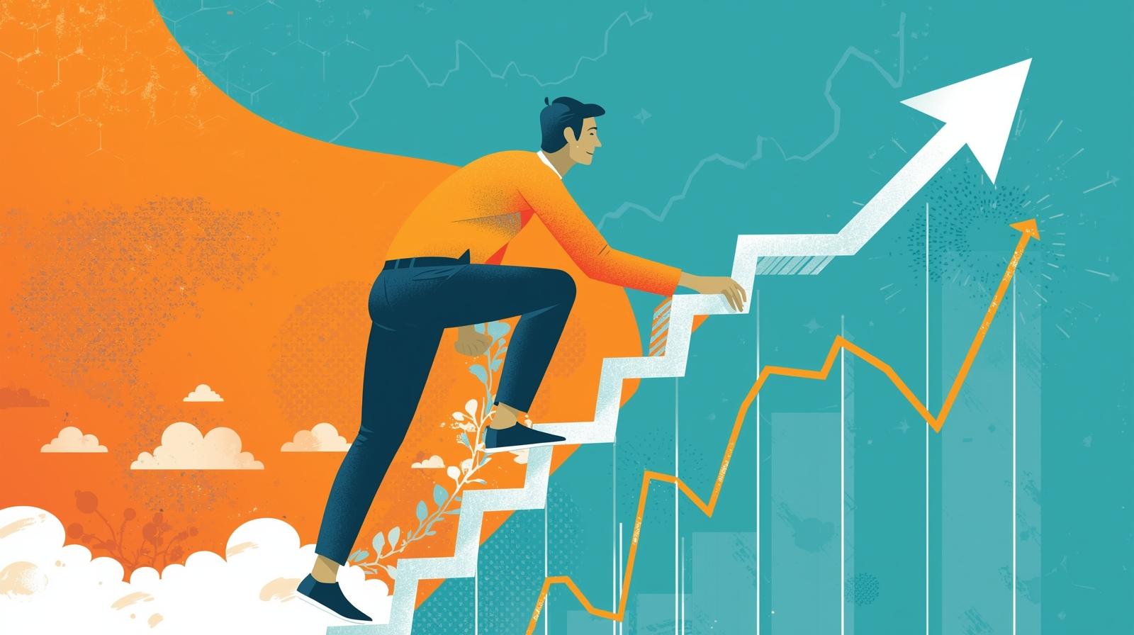 Professional planning finances with wealth ladder